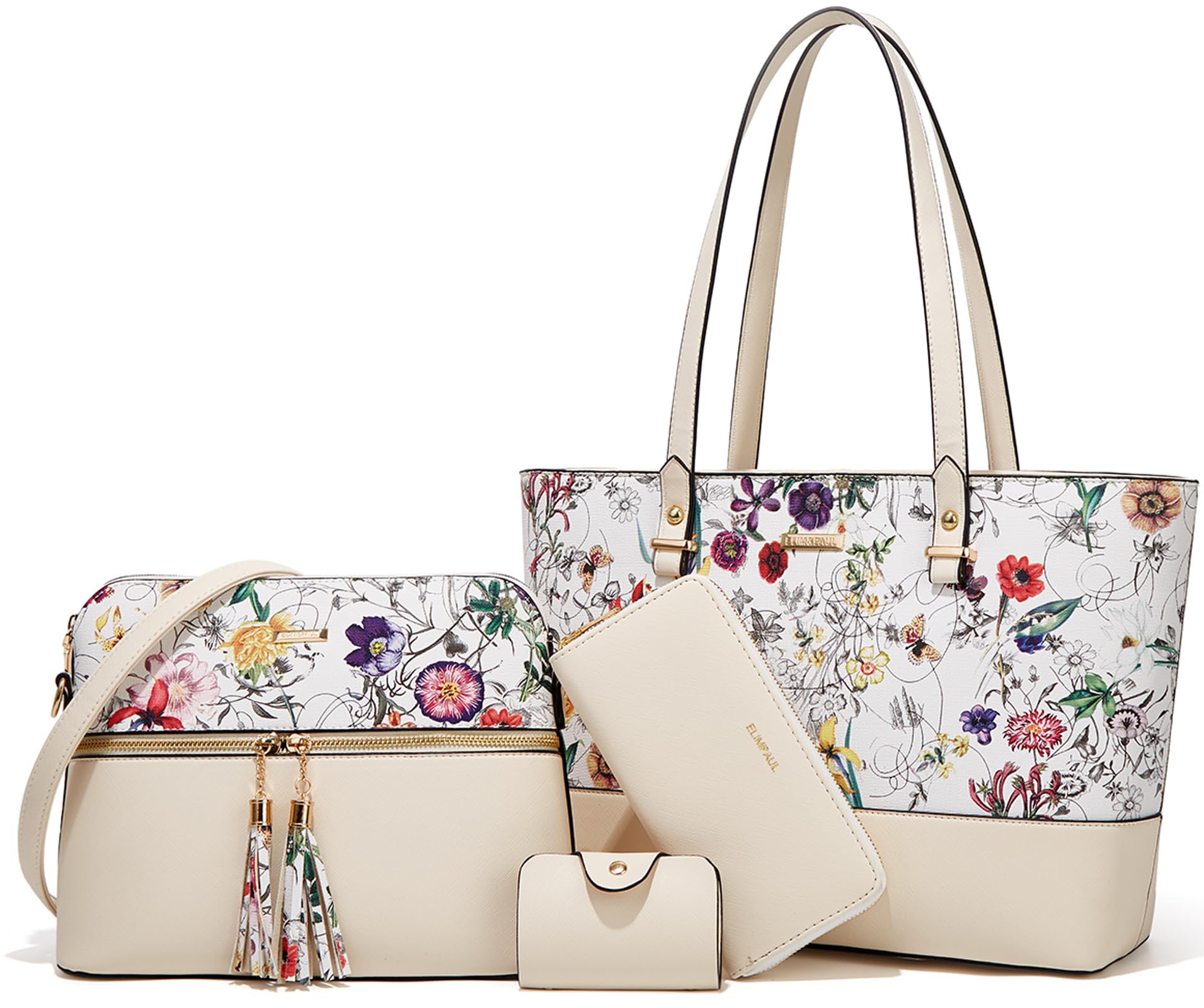Women Fashion Handbags Tote Bag Shoulder Bags Top Handle Satchel Purse Set