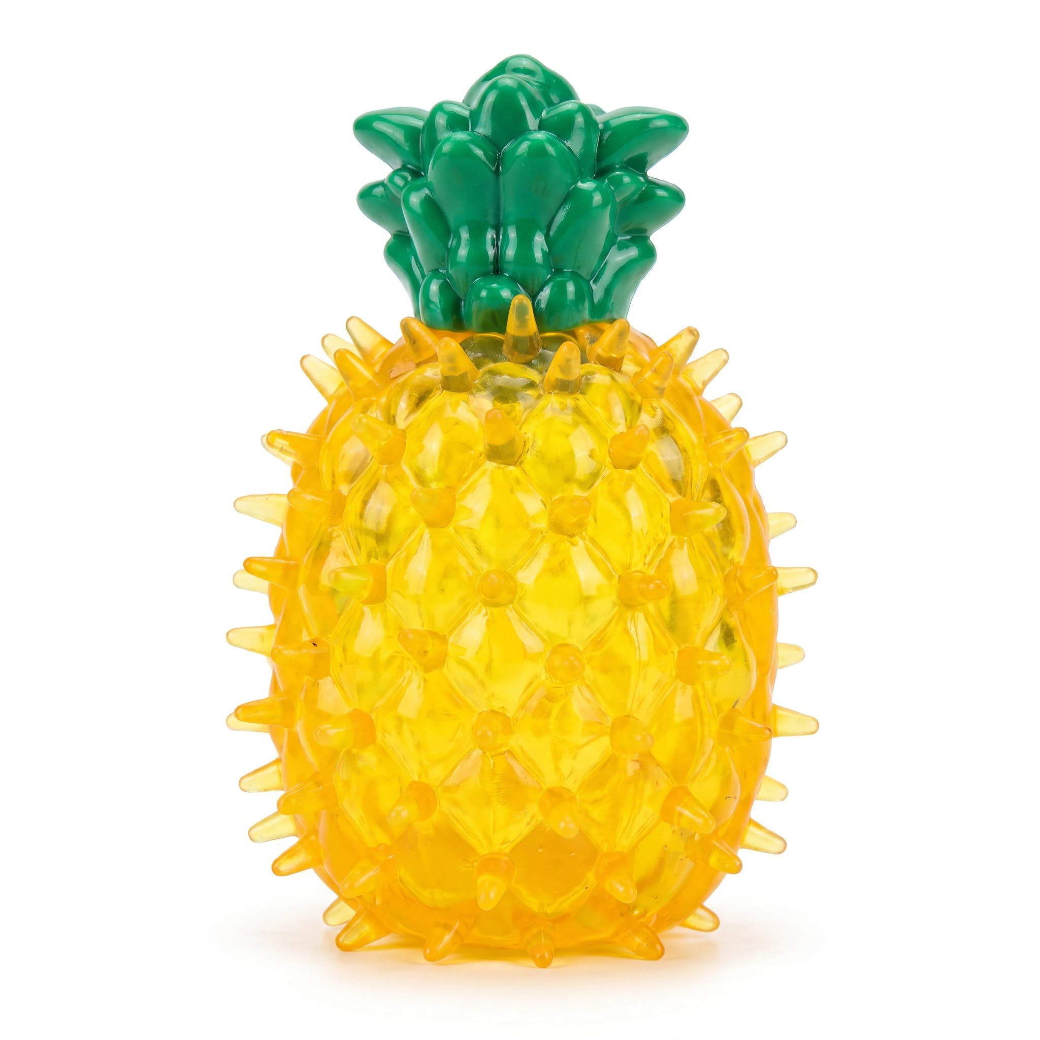 CavspkArt Freezable Dog Chew Toy – Pineapple Shape Cooling Teether for Puppies & Dogs, Interactive Pet Toy