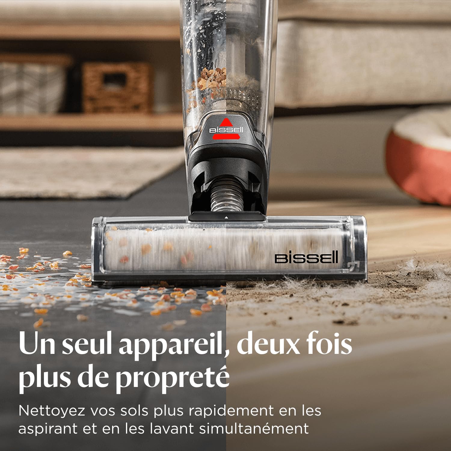 Bissell CrossWave OmniForce Aspirateur Balai Laveur sans Fil 240m² 3912N