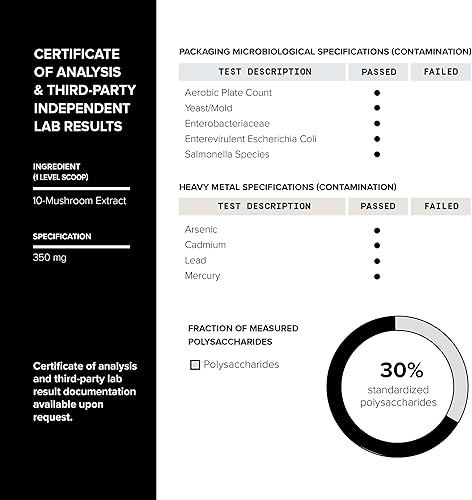 Miniatura 5 de Café de hongos - Extracto concentrado 101 de ultra alta potencia - Granos de origen colombiano con mezcla de 10 hongos, melena de león y cordyceps -