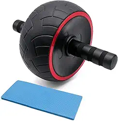 Roda Exercício Abdominal Rolo Abdomen Lombar com Tapete Profissional