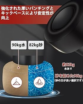 Amazon.co.jp: 大人用スタンディングパンチングバッグ、スタンド付き