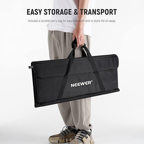 Miniatura 8 de NEEWER SF4560F - Kit de bandera plegable de 18 x 24 pulgadas, panel de bandera de fotografía 5 en 1, difusor de luz modificador de luz para efectos