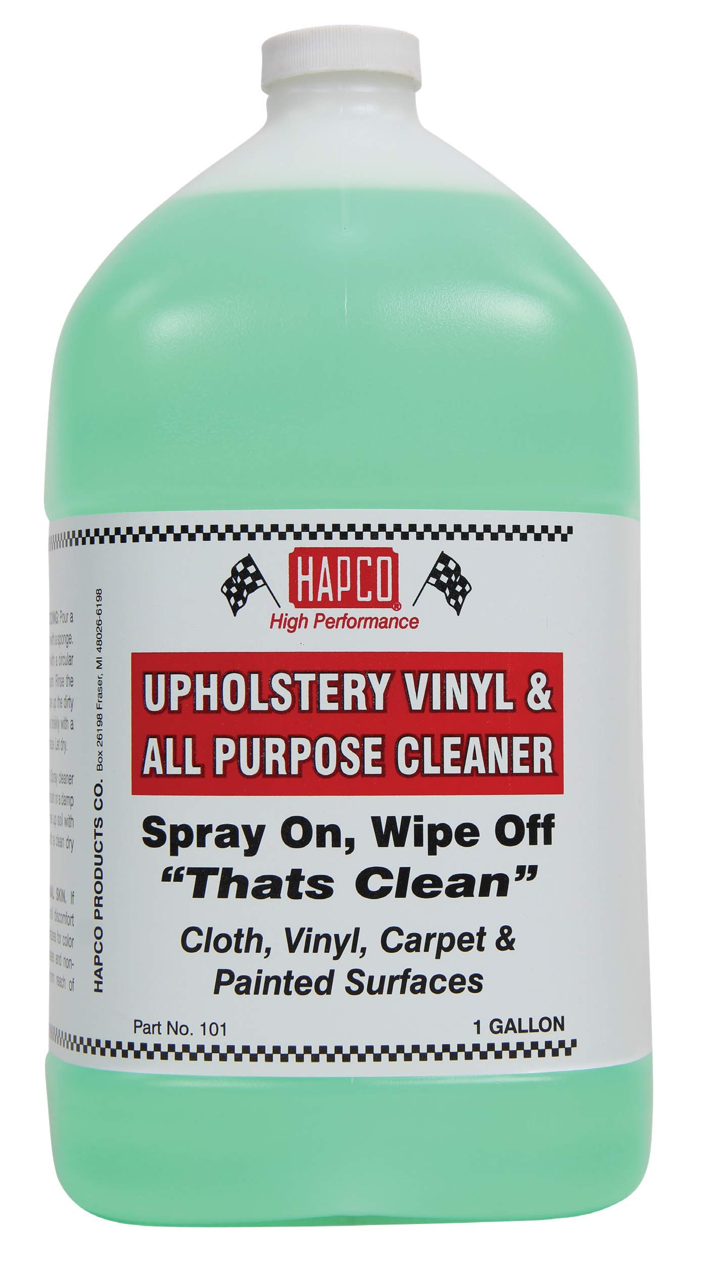 HapcoProducts - Upholstery & Vinyl Cleaner – 1 Gallon