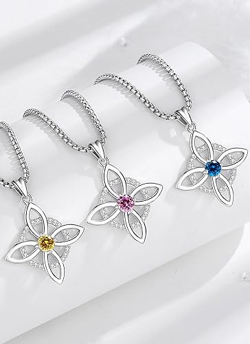 Miniatura 2 de CELESTIA Witches Knot Necklaces-925 Sterling Silver Nudo de Bruja Plata 925 Original Witchy Jewelry Women Amuletos de Proteccion de Brujeria