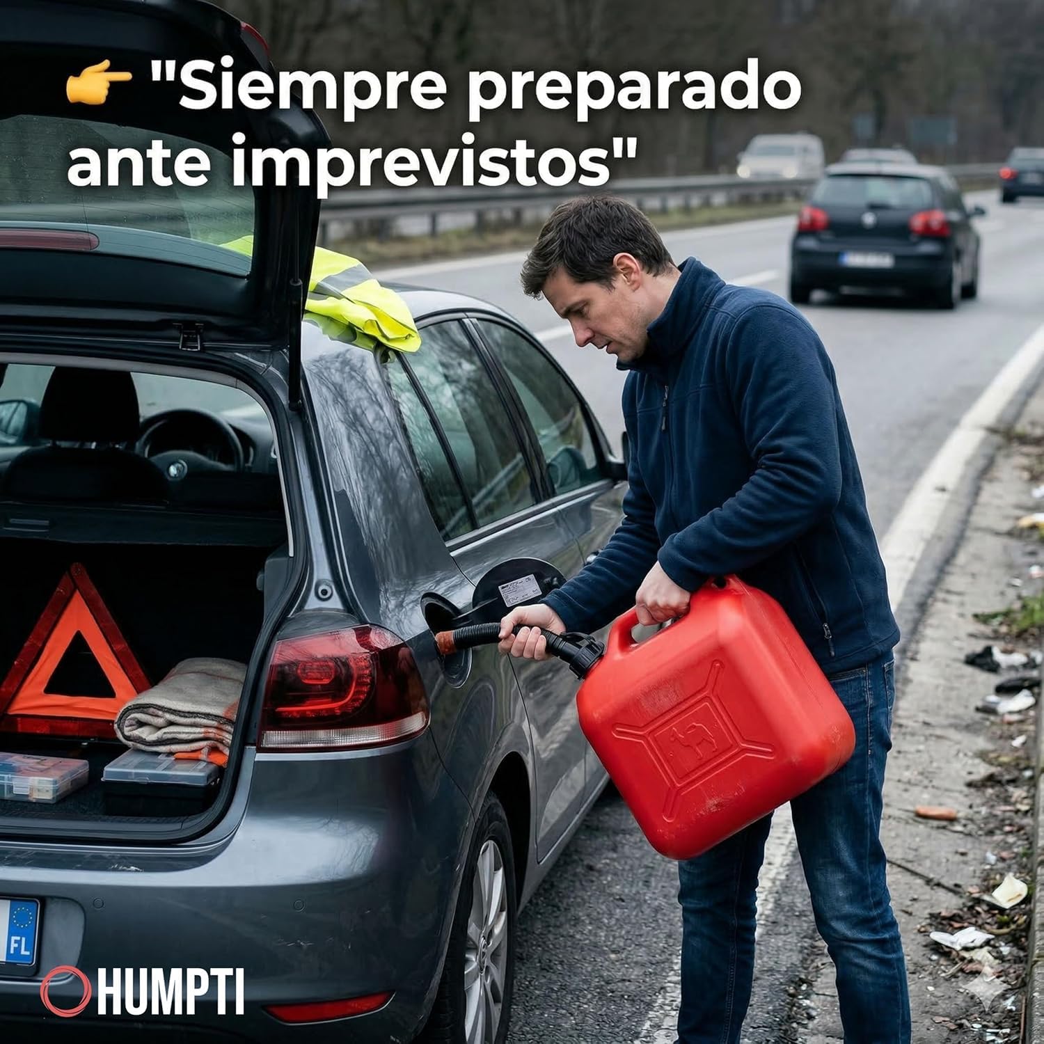 Garrafa Gasolina 10L Homologada Pack de 6 - Bidón Combustible Plástico con Visor de Nivel - Bidones para Gasolina y Gasoil Homologados 60 Litros