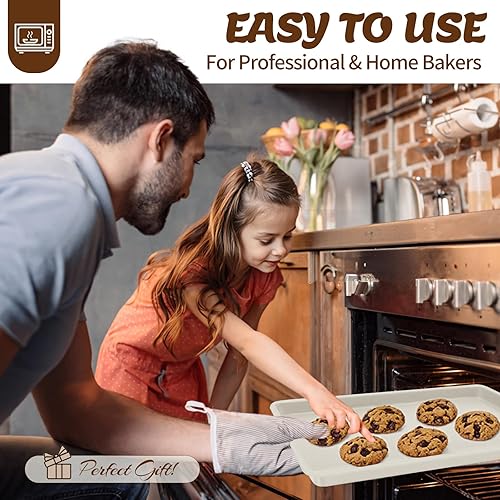 Miniatura 6 de AIVIKI - Juego de moldes para hornear, juegos de utensilios para hornear antiadherentes, sartenes para horno para cocinar, juego de 6 piezas para