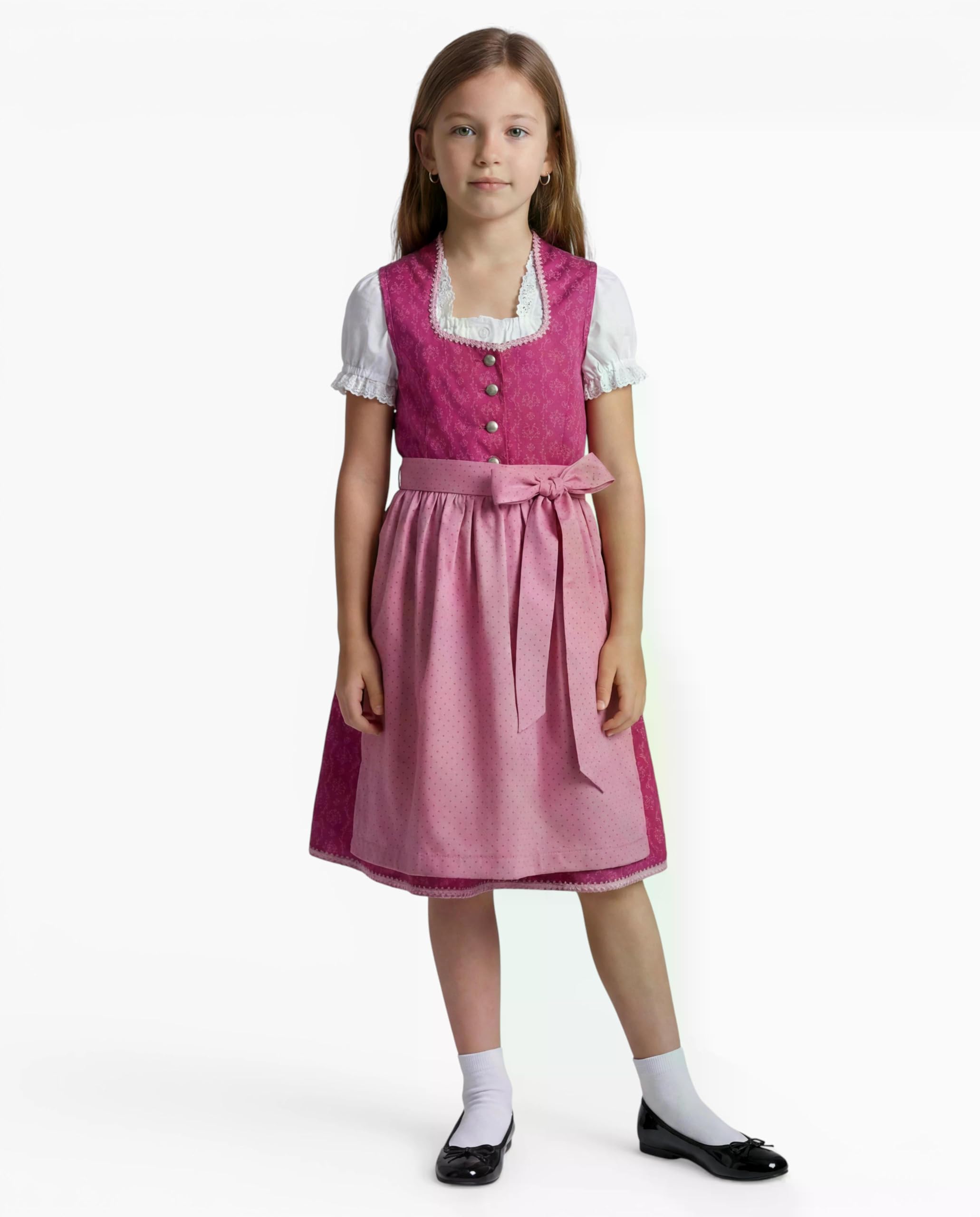 Ramona Lippert Dirndl Charlotta dziecięca Dirndl Dirndl różowa (110/116)