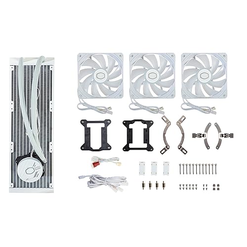 Miniatura 7 de MASTERLIQUID 360L CORE ARGB AIO - Enfriador líquido de CPU, sistema de refrigeración por agua, 3 ventiladores ARGB de 4.724 in, radiador de 14.173