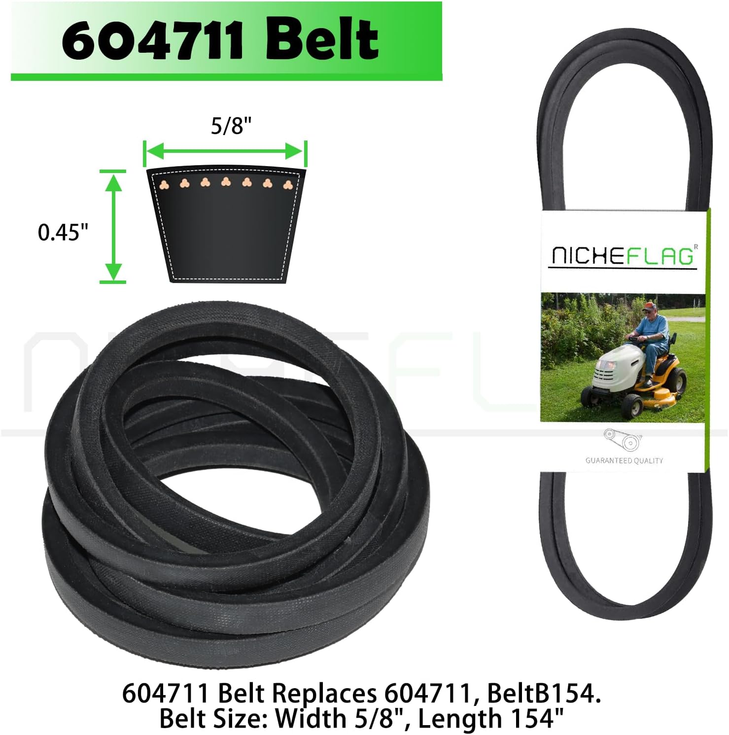 3 Pack 601804 Spindle Assembly with 604704 Pulley 604711 Hustler Deck Belt Replaces 607418 Spindle Assembly Hustler 285-322, 14934 for Huster Raptor SD 60, Fastrak 60, Raptor 60, SD 60 Decks
