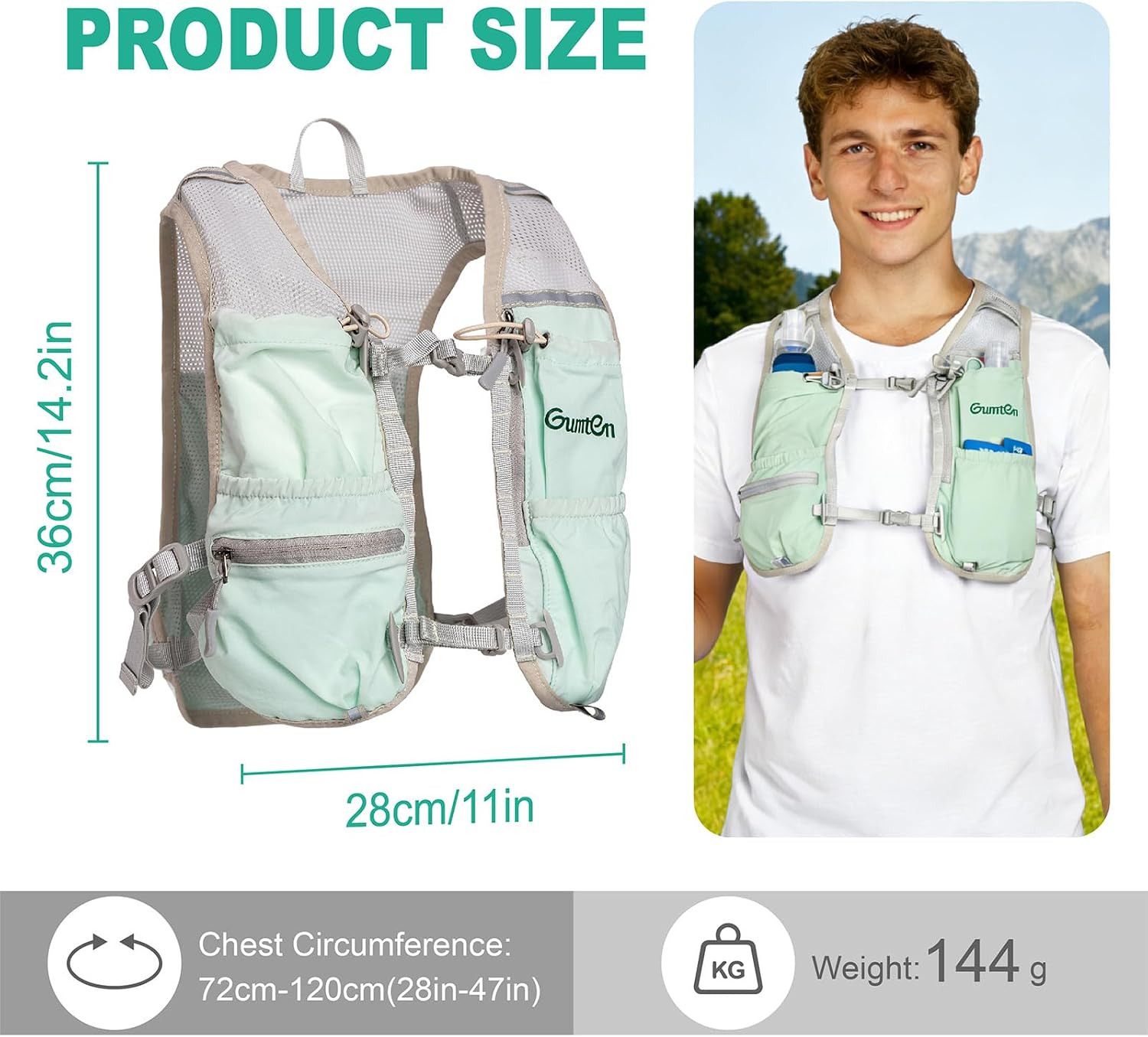 Running Vest for Women Lightweight Hydration Vest for Hiking Marathon Cycling Running Jogging