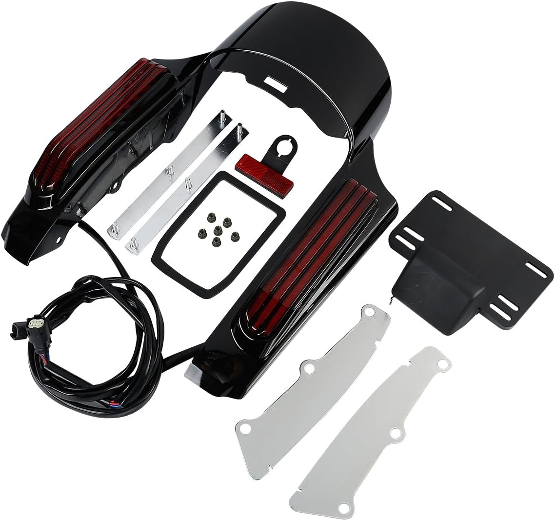 TCT-MOTORPARTS LED Rear Fender Fascia LED Light For 2014-2023 Harley Touring Road King Street Glide Electra Street Road Glide CVO Ultra Limited FLHTK