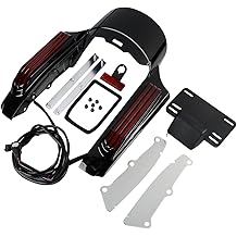 TCMT Rear Fender Fascia w/LED Brake Running Turn Signals Lights Kit Fits For Harley Touring Road King Road Glide Street Glide Electra Glide Ultra Limited 2014-2023