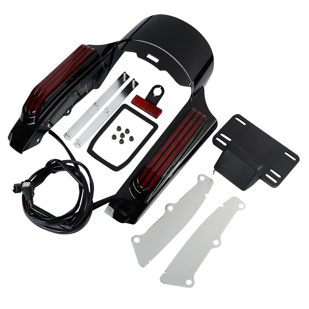 TCT-MOTORPARTS LED Rear Fender Fascia LED Light For 2014-2023 Harley Touring Road King Street Glide Electra Street Road Glide CVO Ultra Limited FLHTK