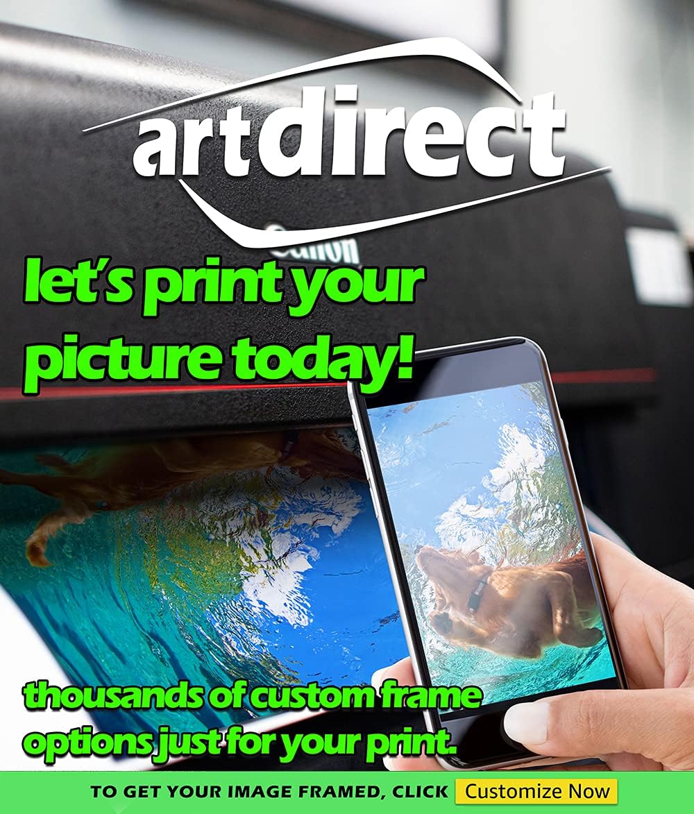 ArtDirect Custom Framing for Your Photo or Art - Upload Any Image and We Will Print and Frame it for You - Choose Your Size, Frame and Style with Customized Framing Options - Print Canvas or Metal