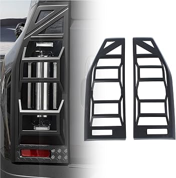 ITrims Tail Light Cover for Chery Jetour Traveller T2 2023 2024 2025 Car Accessories Tail Light Lens Housing Trim Rear Lamp Light Cover Overlay ABS 2PCS Matte Black