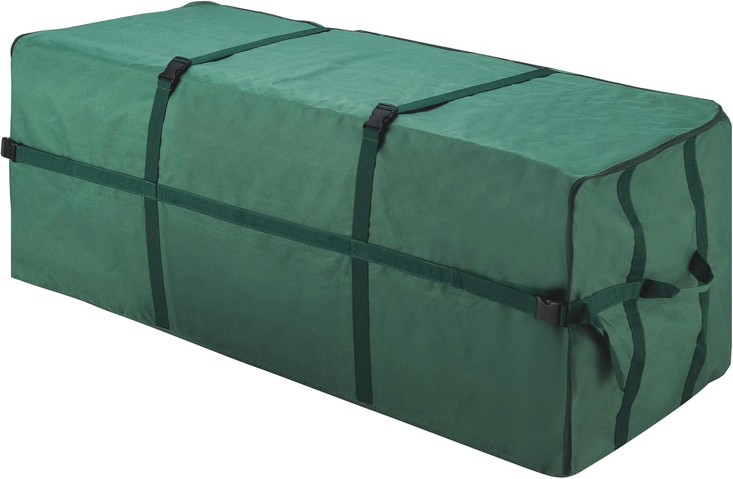 Christmas Tree Storage Bag- For up to 7.5FT Artificial Trees- Quality Green Canvas & Binding Straps- Protects Holiday Decorations by Tiny Tim Totes
