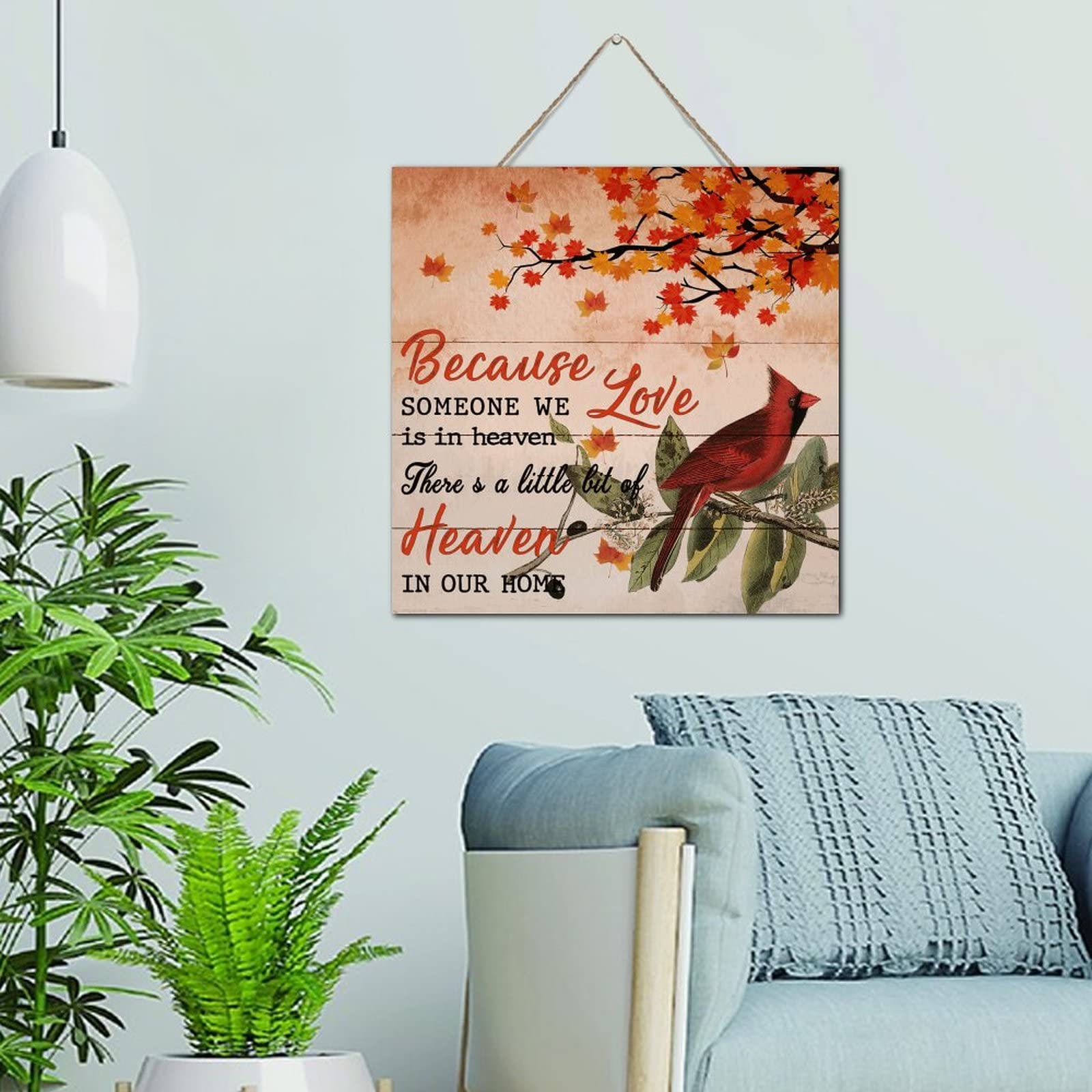 Cadeau commémoratif sous forme de panneau en bois pour offrir ses condoléances