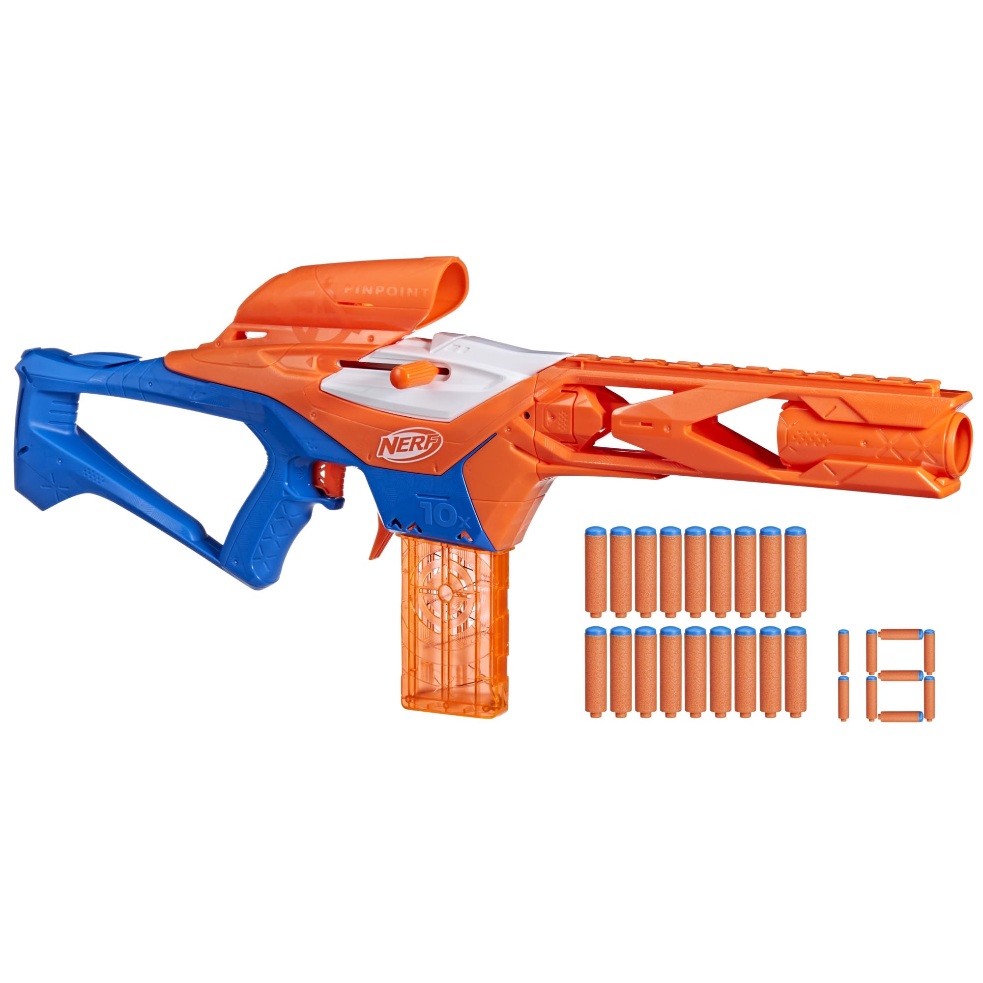 Nerf N Series Pinpoint Dart Blaster, 18 Nerf N1 Darts Compatible