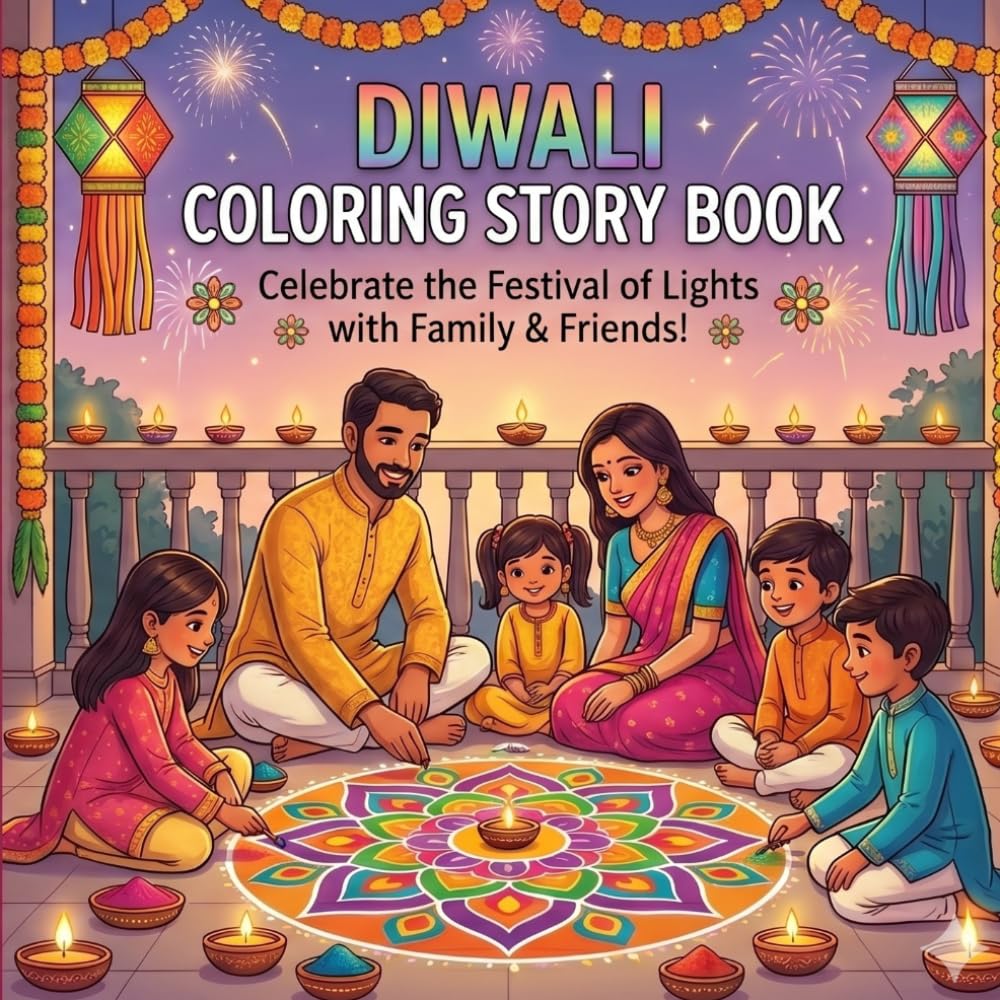 Diwali Across India Coloring Book: Discover the Stories, Traditions, and Joy of the Festival of Lights