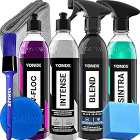 Kit Shampoo V-floc Cera Blend Black Veiculos Escuros Sintra Fast Intense Vonixx 500ml