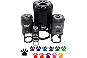 Paw Print Dog Stamp: Mark Your Pup's Presence with a Blue Ink Impression