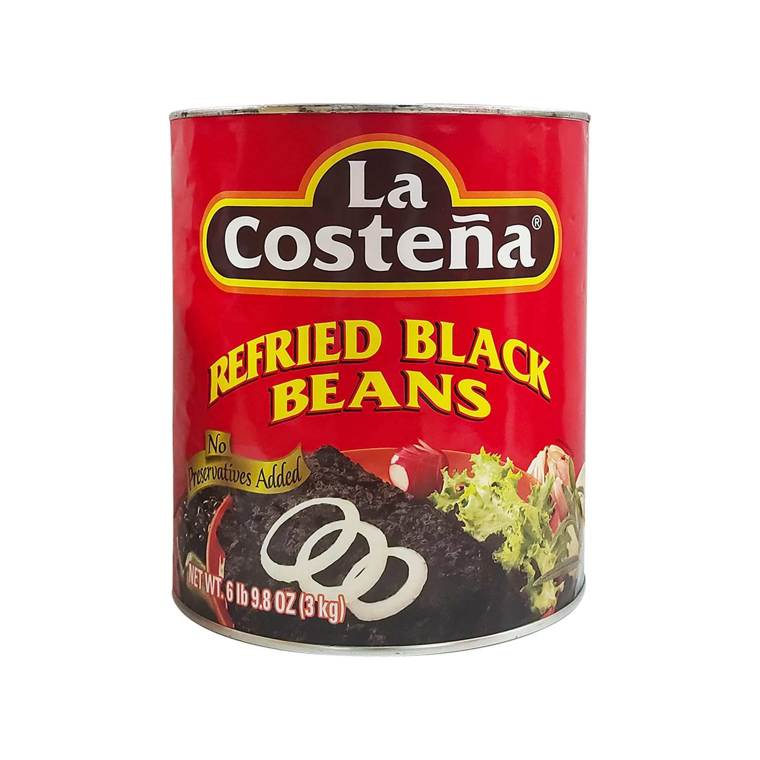 La Costena Refried Black Beans, 3kg