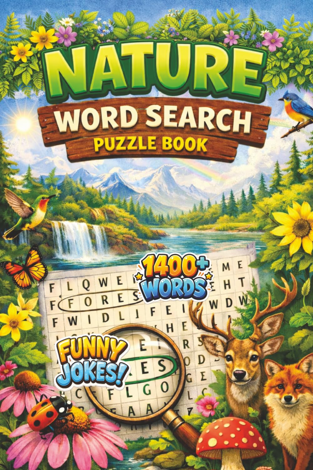 Nature Word Search Puzzle Book: A collection of word searches inspired by Peaceful Forests, Wild Animals, Ocean Life and Many More. A fun and engaging gift for sharp minds of all ages. 6x9 inches.