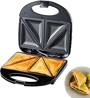 Sandwich Cooker, Hot Sandwich Maker, Breakfast Sandwich Maker, Panini Press Grill with Detachable Non-Stick Plates, LED In...