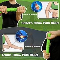 Vista 3 de Barra de resistencia para terapia física, paquete de 3, barra flexible antideslizante para ejercicios de mano, alivia el dolor de tendinitis