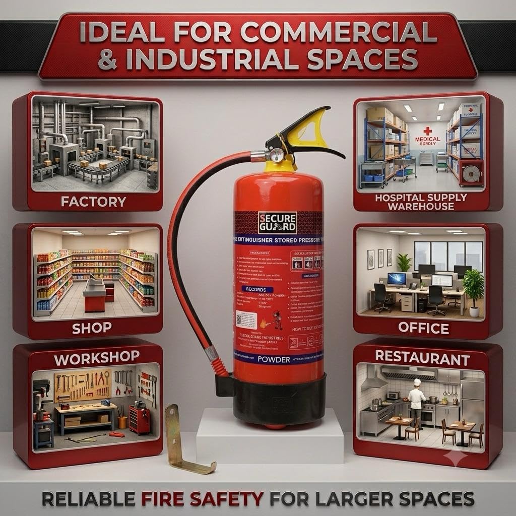 Secure Guard Fire Extinguisher - 9kg ABC Powder -4
