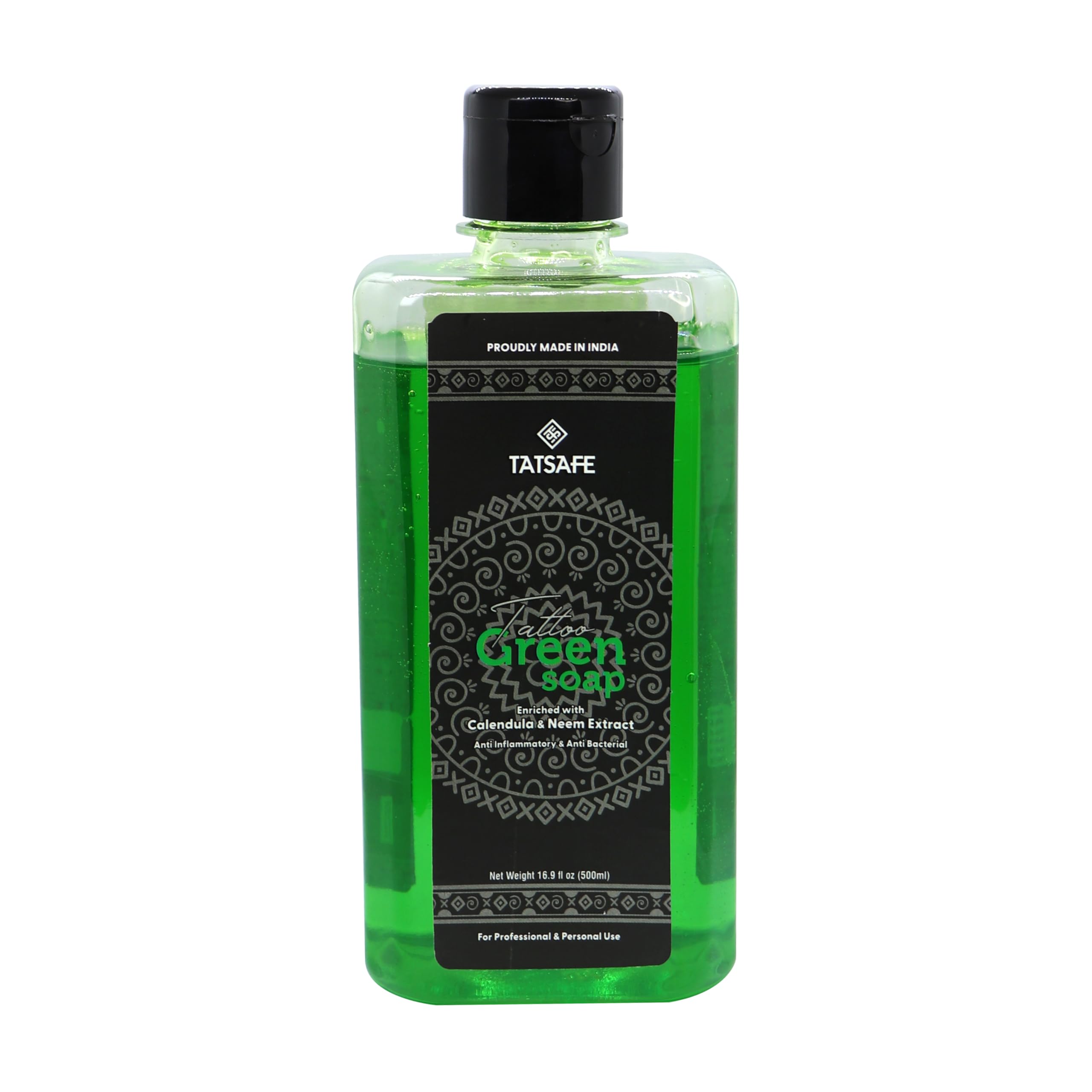TATSAFE Tattoo Green Soap | Studio-Grade Skin Cleanser for Tattoo Artists & Aftercare | Natural Formula with Calendula Oil & Neem Extract-picture-18
