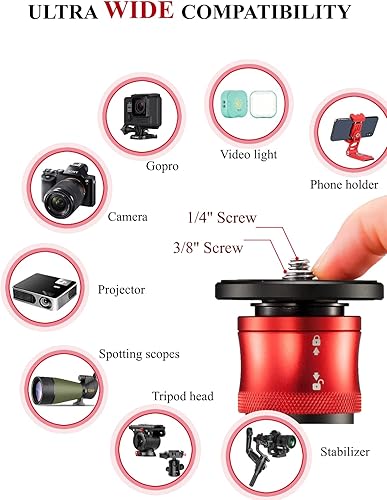 Miniatura 5 de IFOOTAGE Trípode CB3 BASE, mini trípode de aluminio con base de perfil bajo con placa de liberación rápida de 38 pulgadas y 14 pulgadas, carga útil