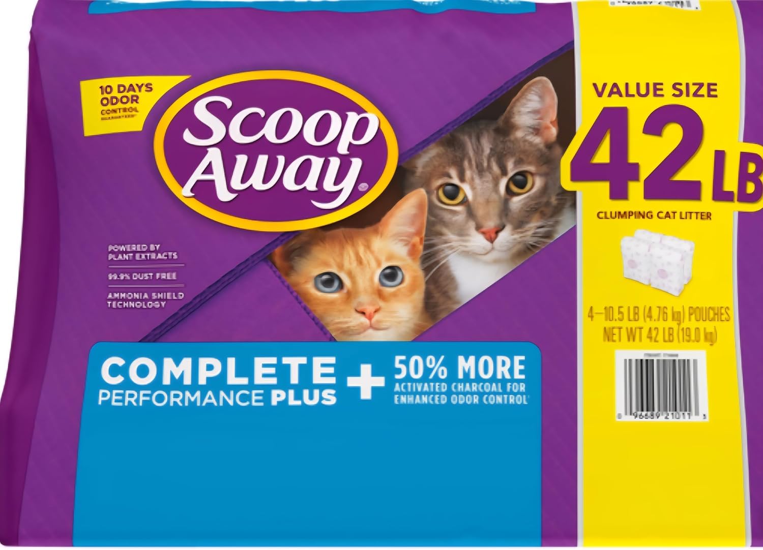 Scoop Away Complete Performance Plus, Clumping Cat Litter, Fresh Scent, 42 Pound