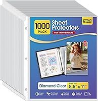 Vista 8 de KTRIO - Protectores de hojas de 8.5 x 11 pulgadas, protector de página transparente para carpeta de 3 anillos, fundas de plástico para carpetas