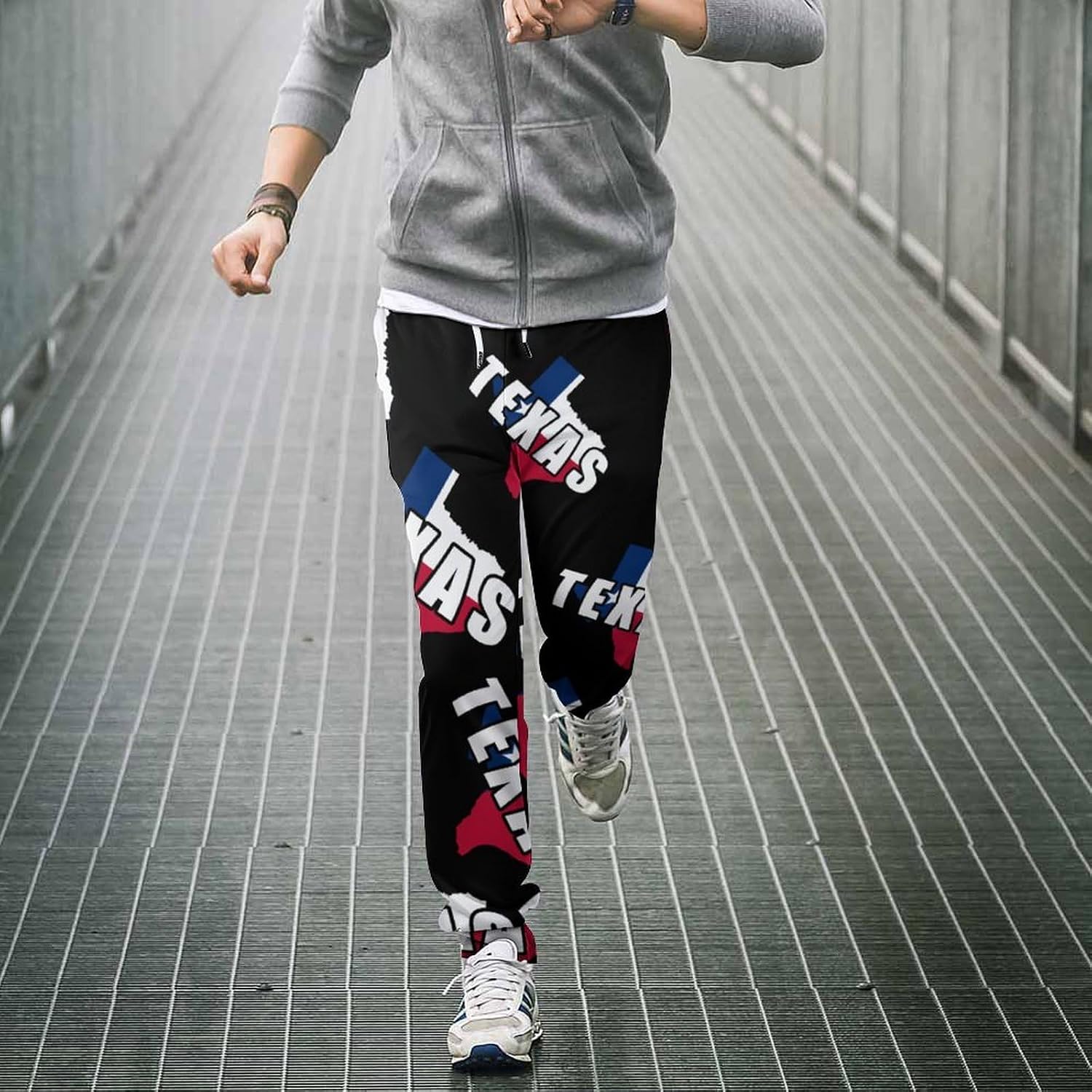 Texas Map Flag Men's Sweatpants Novelty Jogging Pants Sports Running Bottoms Trousers Women