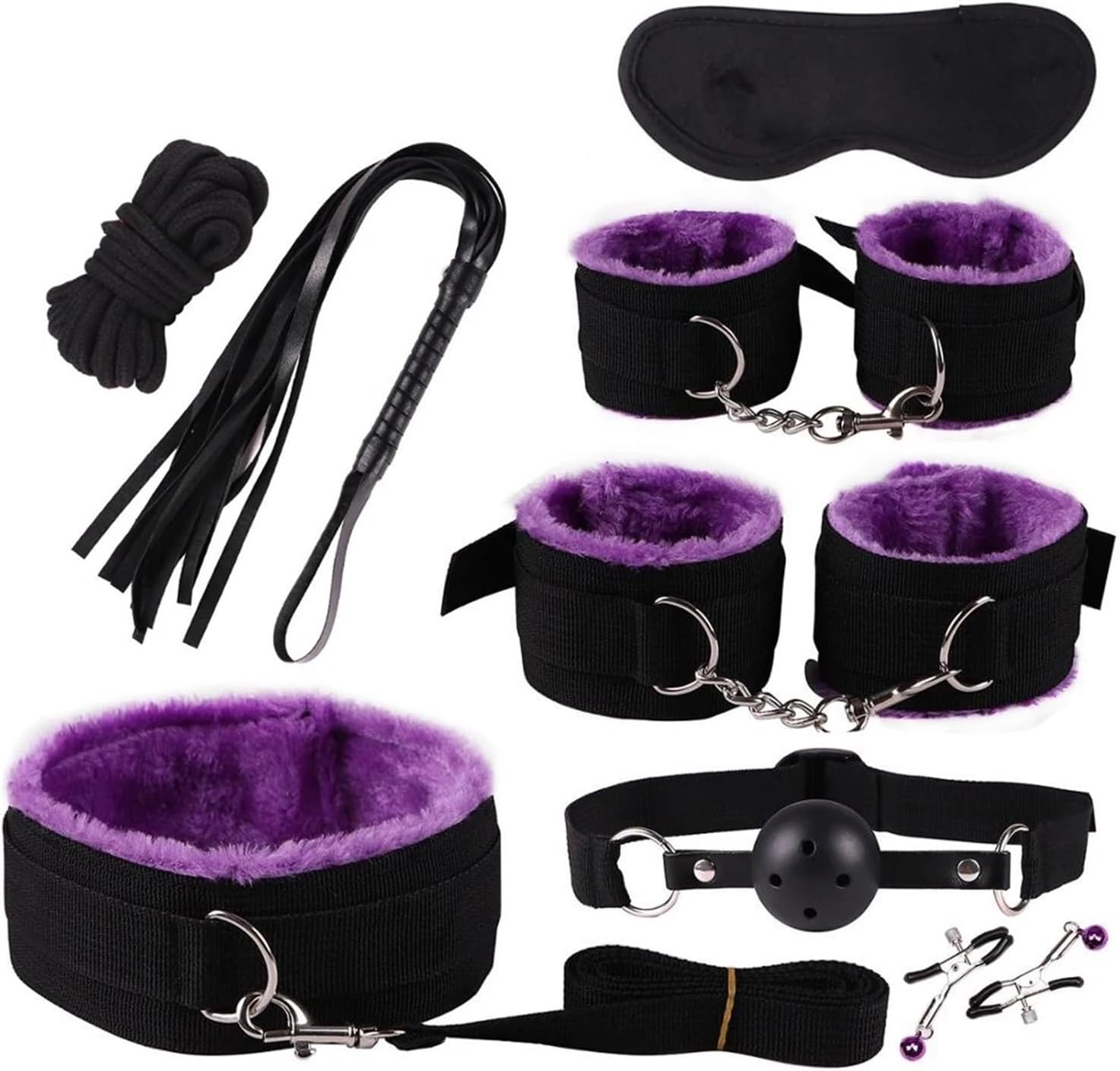 BDSM Restraints Sex Toys 8Pcs Bondage Restraints Kits Restraints Set