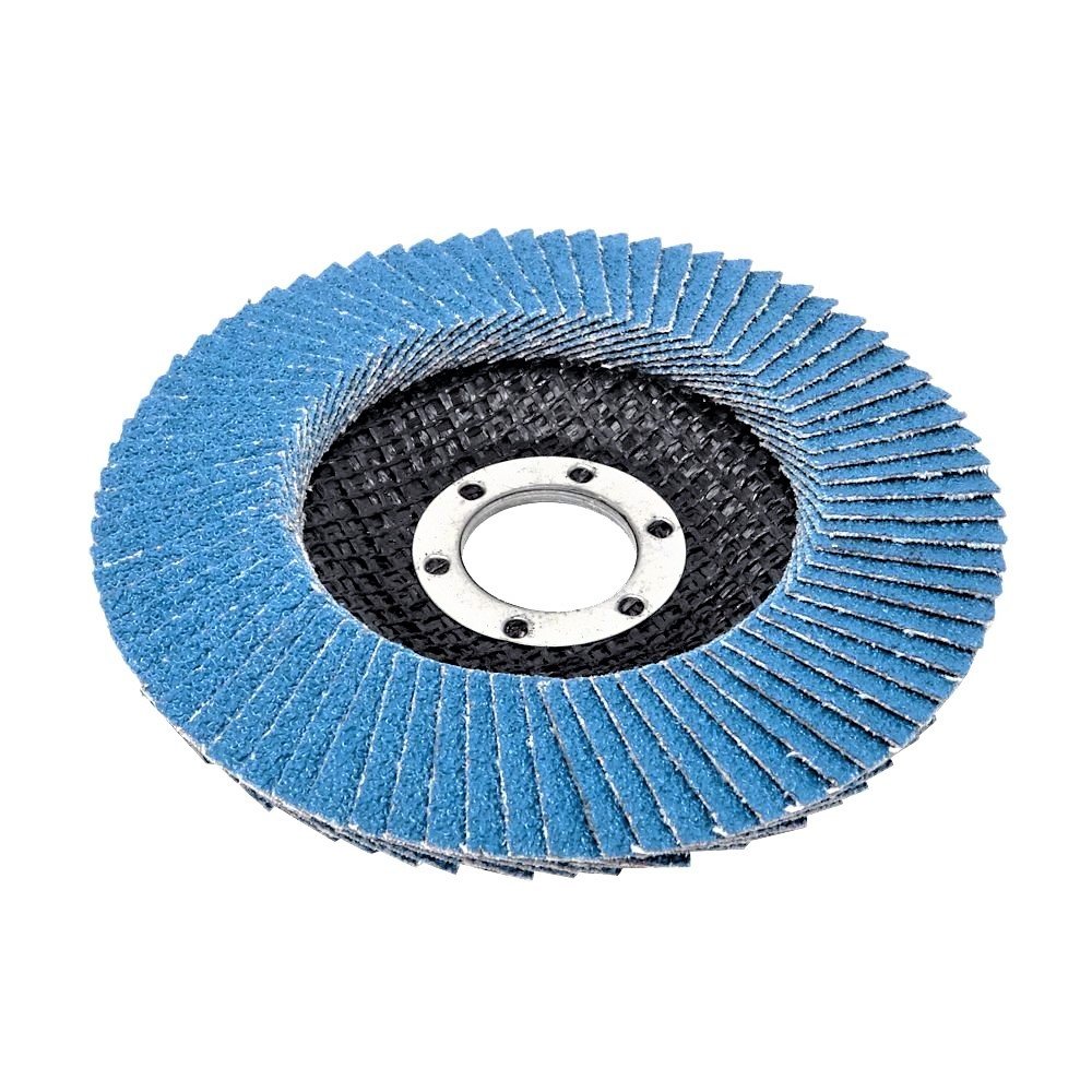 Compartiments Disques │ bleu │ 10 pièces │ Ø 115 mm │ grain 40 │ Inox │ Disques Abrasifs │ Disques à Lamelles