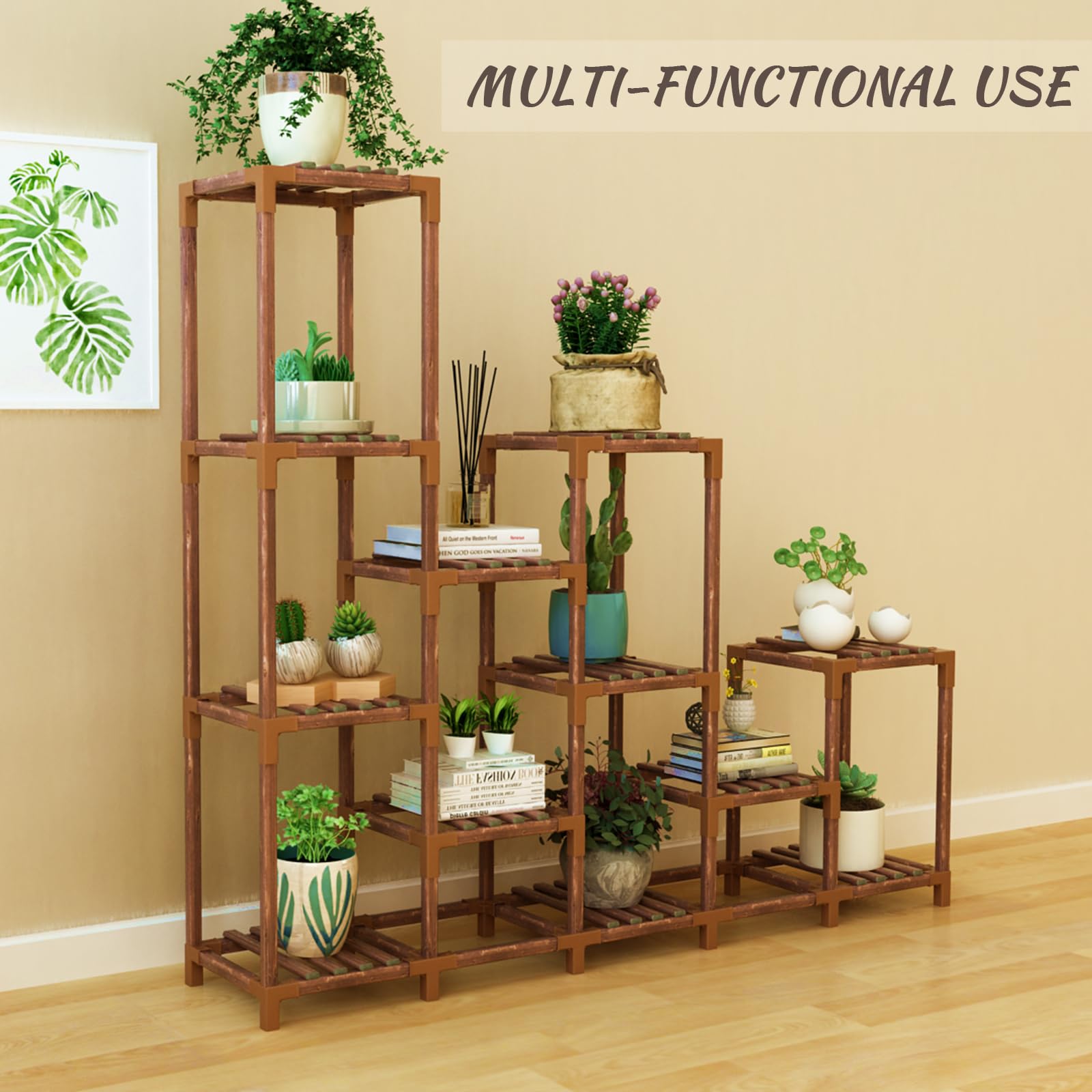 Snapklik.com : Twocorn Plant Stand Indoor Outdoor, 12 Tier Plant Shelf