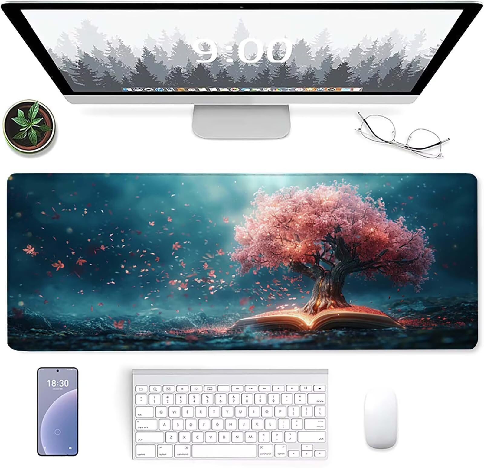Podkładka pod mysz XXL 1600x800x3mm, szara podkładka pod mysz do gier z antypoślizgową gumową powierzchnią, poprawia precyzję i szybkość, komputer dla gracza i akcesoria biurowe, prezent dla mężczyzn