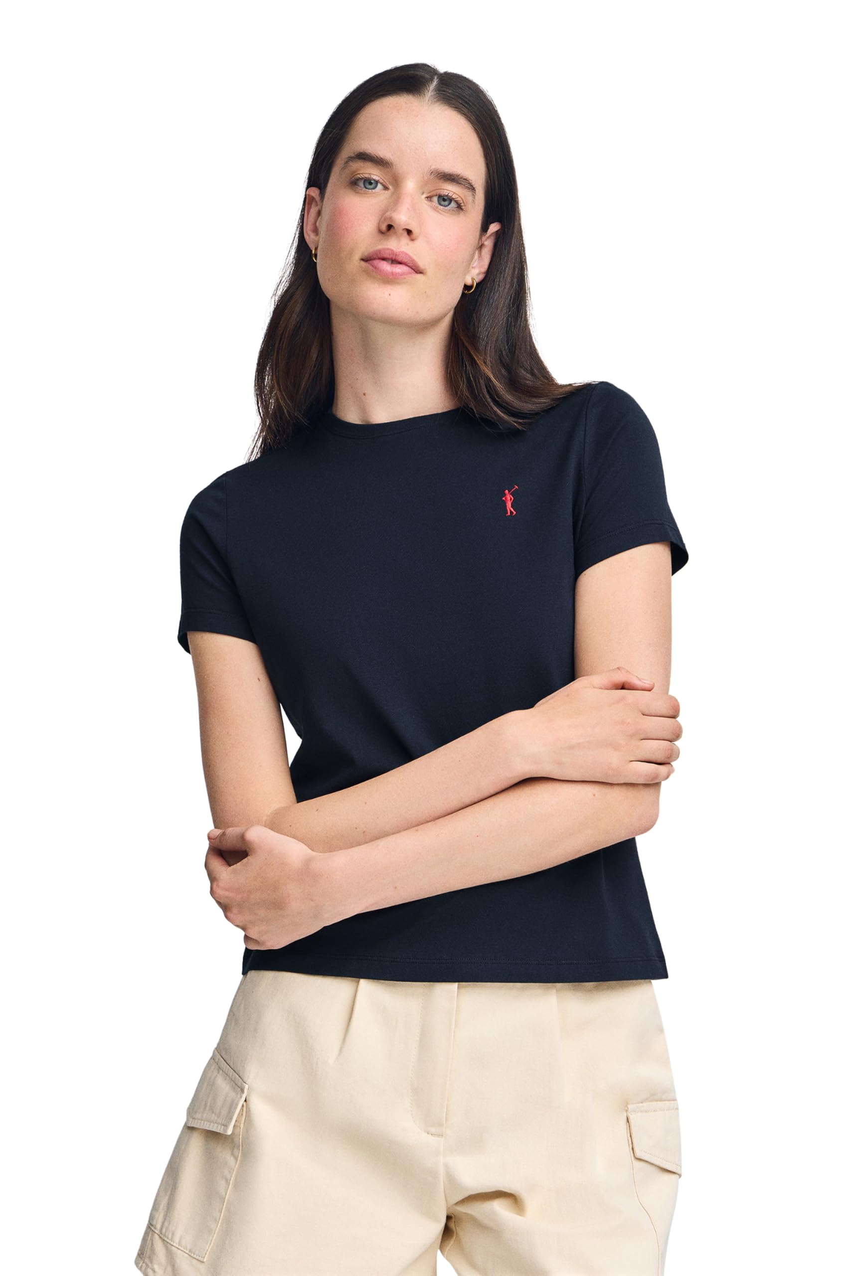Polo Club Pack 3 Camisetas Mujer 100% Algodón Manga Corta - Verano T-Shirt