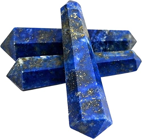 Vista 56 de Amazing Gemstone Puntos de cristal de amatista, cristales curativos y piedras a granel, paquete de 3 puntas curativas de doble terminación