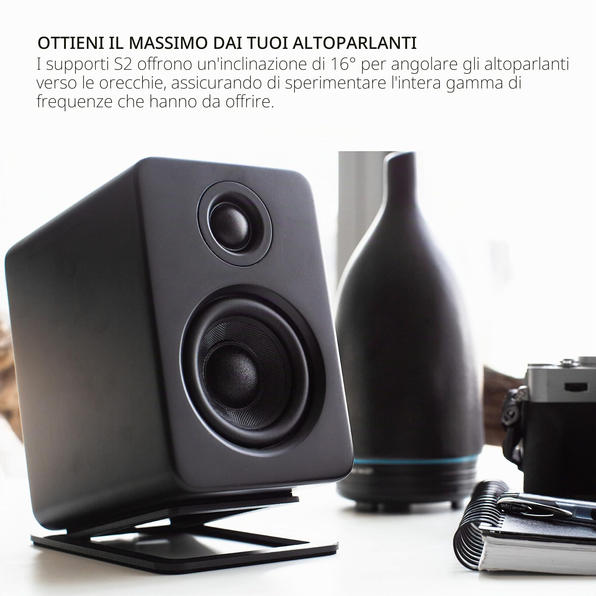 Kanto S2 Desktop Speaker Stand (Black)