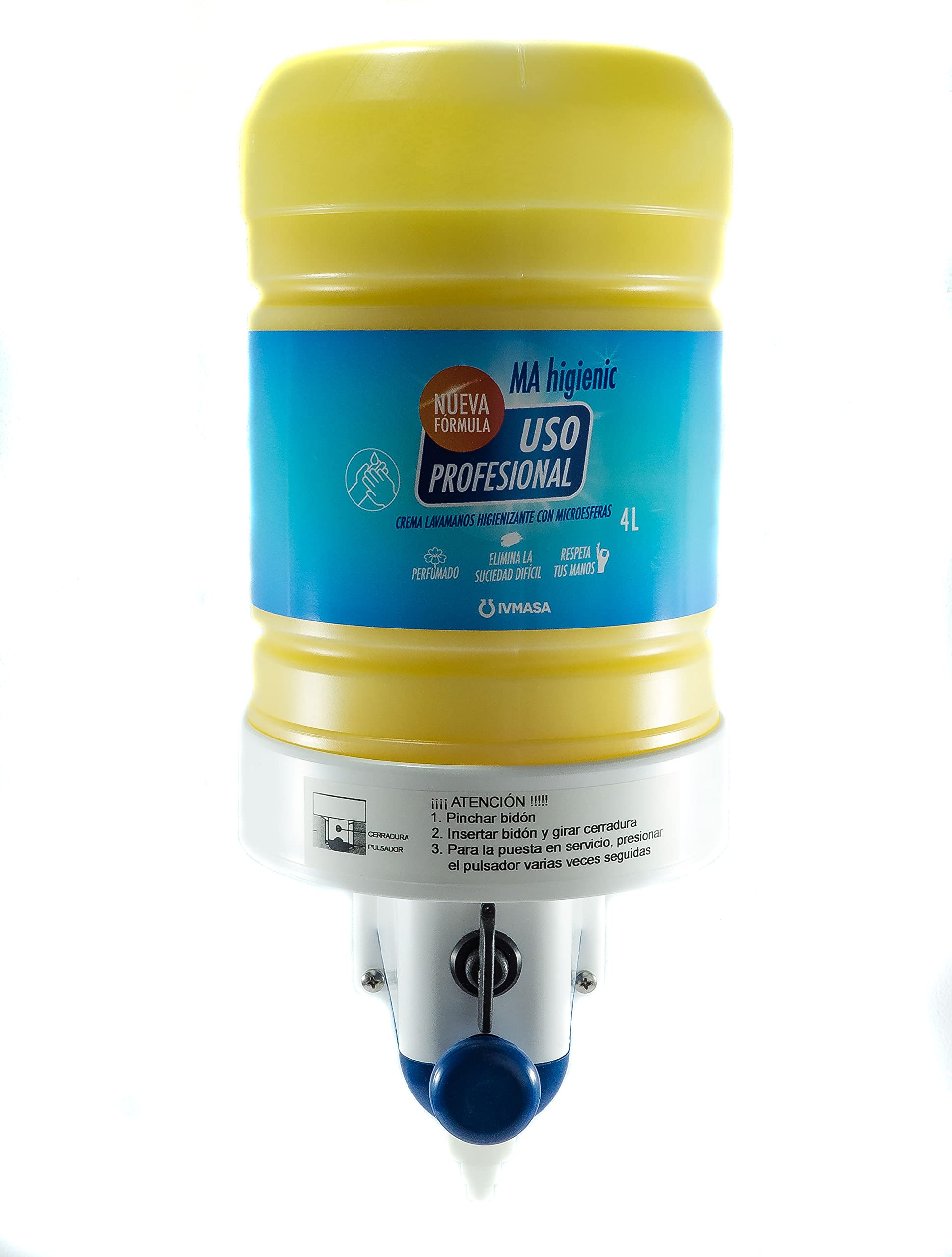 Crema lavamanos higienizante con microesferas. Perfumado MA HIGIENIC - Envase 4LT