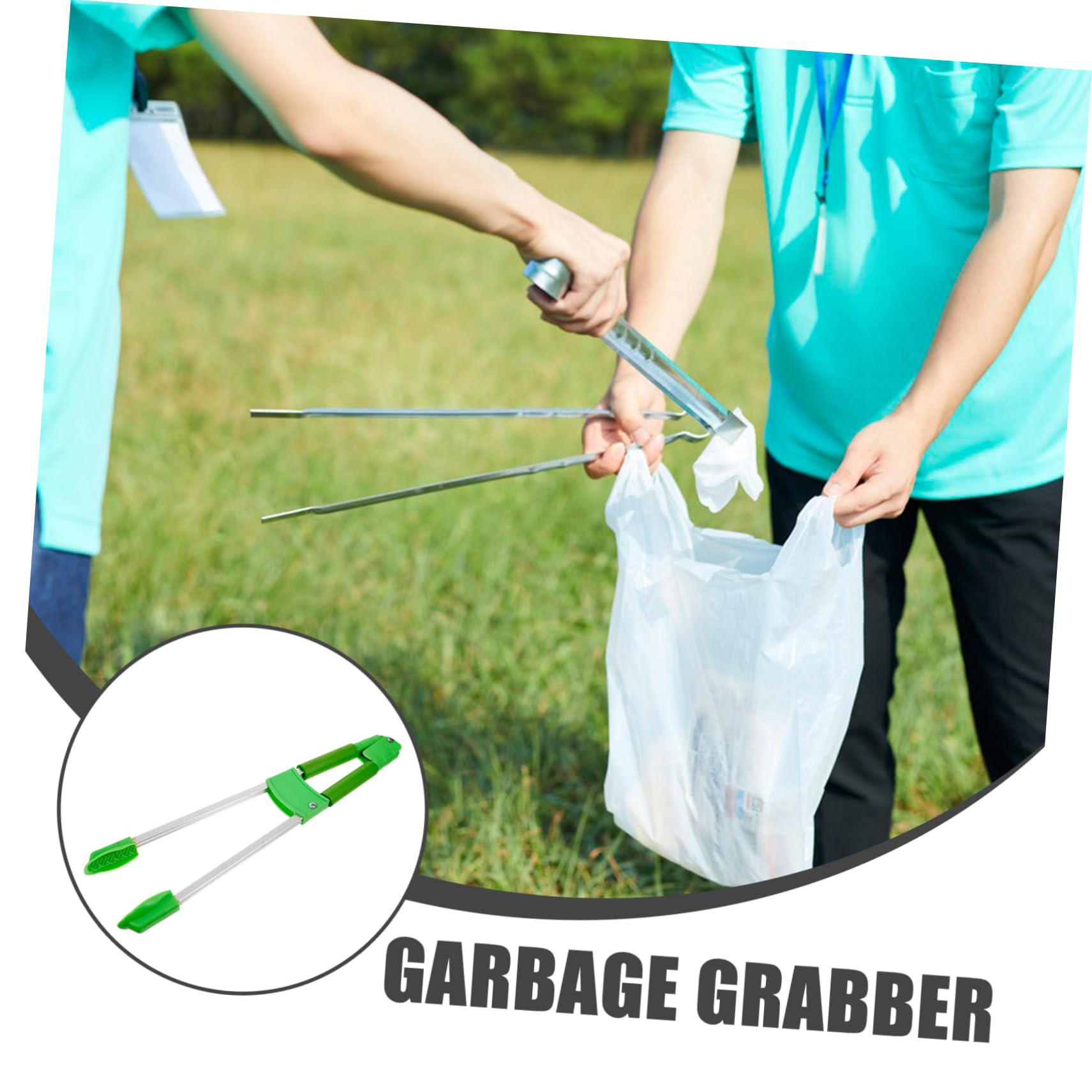 FELTECHELECTR Claws up Trash Reacher Grabber Tool Heavy Duty Plastic Aluminum for Household Outdoor Cleanup