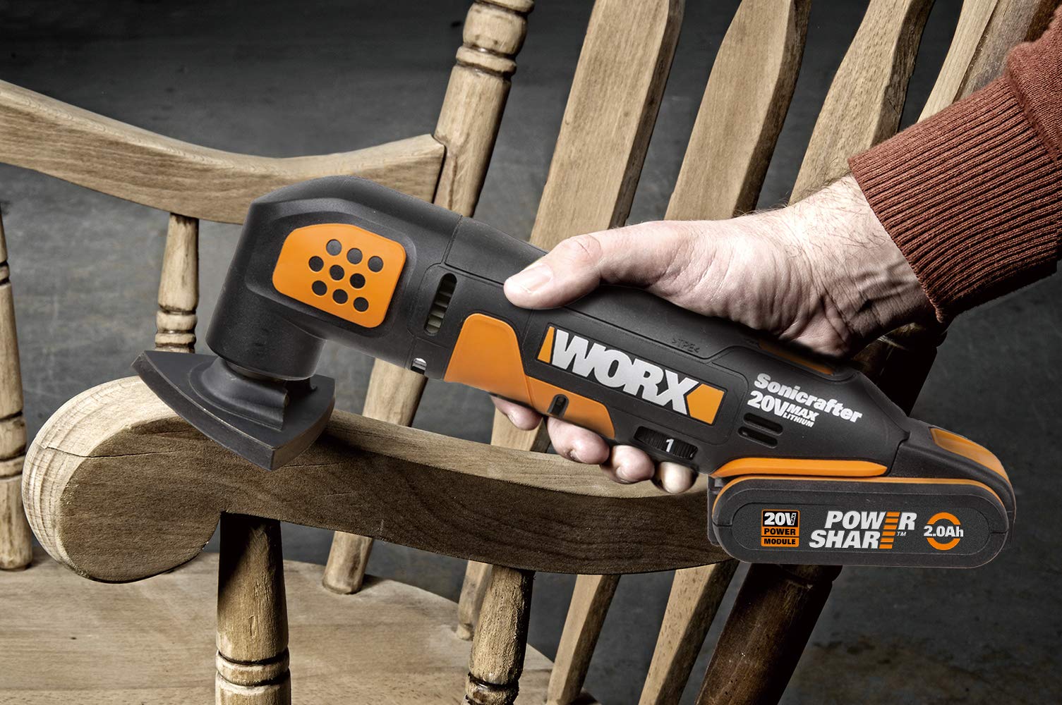 WORX 18 V (20 V máx.) Herramienta multifunción Oscilante Sonicrafter WX682