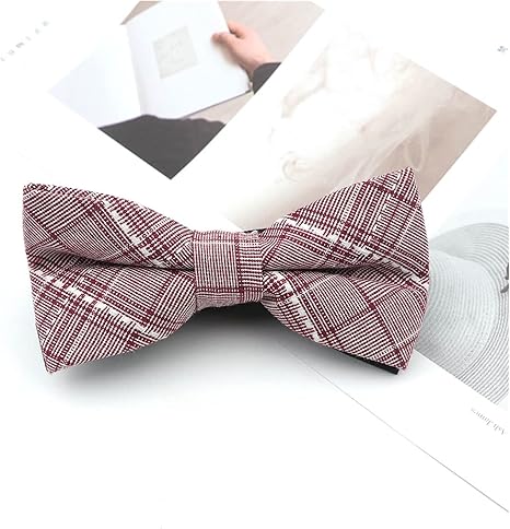 Amazon Co Jp 蝶タイ ブローチ メンズファッションボウタイカジュアル厚い人工綿の格子縞の縞模様のタキシードカラフルな蝶のcravat蝶ネクタイ Color Adult 13 服 ファッション小物