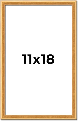 Miniatura 115 de Poster Palooza Portarretratos de madera maciza de 11 x 15 pulgadas, ancho de moldeo de 0.75 pulgadas, incluye plexiglás acrílico UV, respaldo