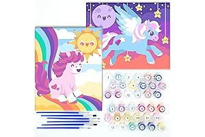 Astrakuma Studio Paint by Numbers: Unicorn Paradise for Creative Kids