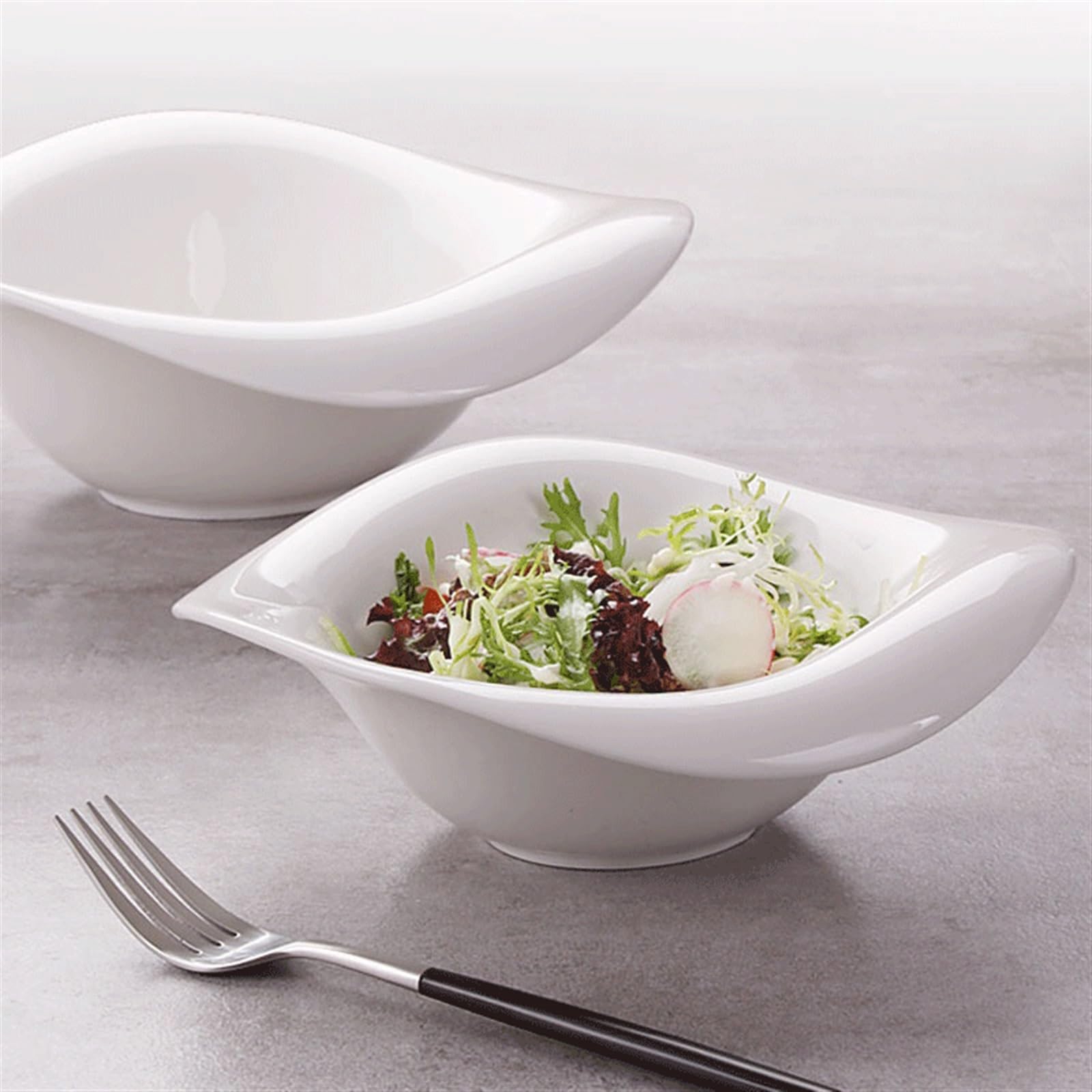 Platos Plato de Cena de 8/10 Pulgadas, Porcelana Blanca de Hueso, ensaladera navideña, Plato de Postre, Plato de cerámica para Cena, Bandeja Decorativa